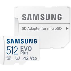 Card memorie Samsung EVO Plus MicroSDXC 512GB Class 10 UHS-I U3 + SD adapter