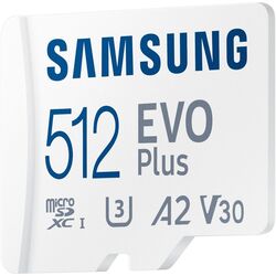Карта памяти Samsung EVO Plus MicroSDXC 512GB Class 10 UHS-I U3 + SD adapter Thumb