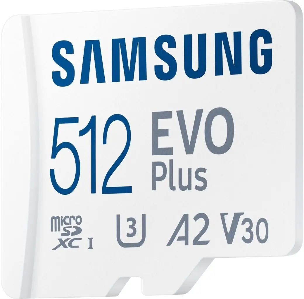 Карта памяти Samsung EVO Plus MicroSDXC 512GB Class 10 UHS-I U3 + SD adapter