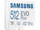 Card memorie Samsung EVO Plus MicroSDXC 512GB Class 10 UHS-I U3 + SD adapter