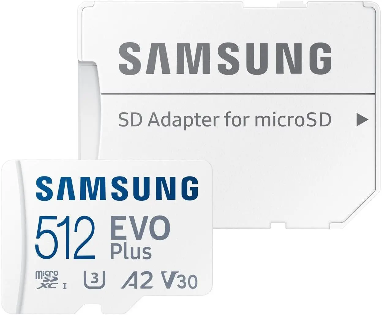 Карта памяти Samsung EVO Plus MicroSDXC 512GB Class 10 UHS-I U3 + SD adapter