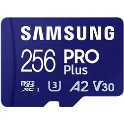 Карта памяти Samsung PRO Plus MicroSD 256GB Class 10 UHS-I U3 + SD adapter Thumb