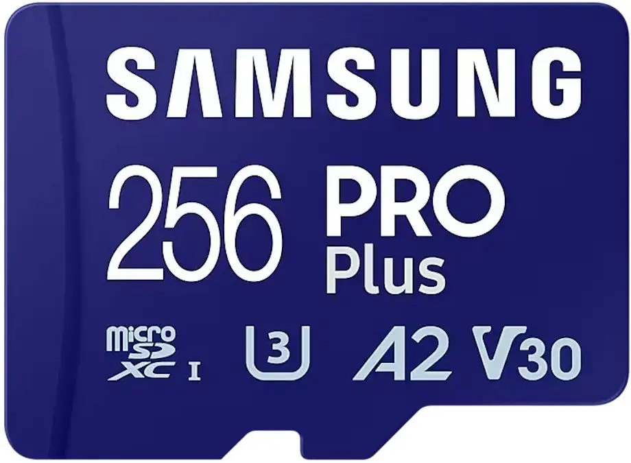 Карта памяти Samsung PRO Plus MicroSD 256GB Class 10 UHS-I U3 + SD adapter