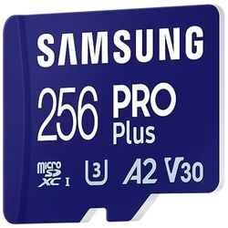 Карта памяти Samsung PRO Plus MicroSD 256GB Class 10 UHS-I U3 + SD adapter Thumb