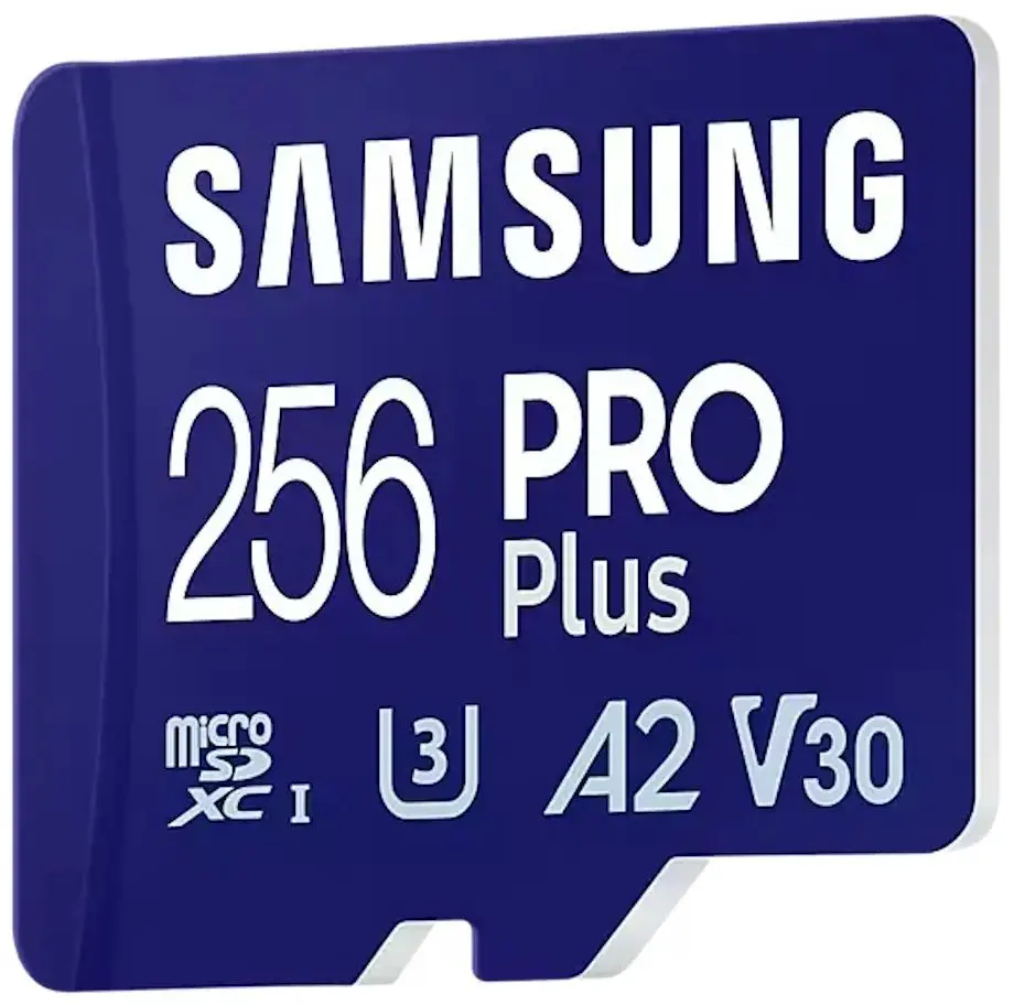 Карта памяти Samsung PRO Plus MicroSD 256GB Class 10 UHS-I U3 + SD adapter