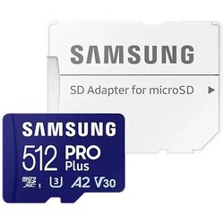 Card memorie Samsung PRO Plus MicroSD 512GB Class 10 UHS-I U3 + SD adapter