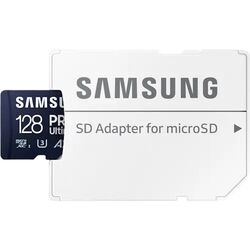Card memorie Samsung PRO Ultimate MicroSDXC 128GB Class 10 UHS-I U3 + SD adapter Thumb