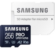 Card memorie Samsung Pro Ultimate microSDXC 256GB Class U3 V30 + SD adapter