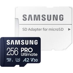 Card memorie Samsung Pro Ultimate microSDXC 256GB Class U3 V30 + SD adapter
