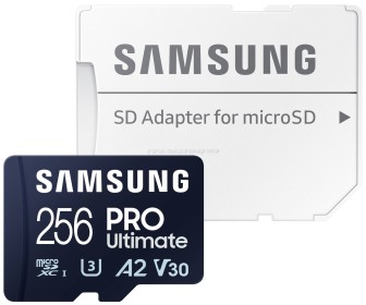 Card memorie Samsung Pro Ultimate microSDXC 256GB Class U3 V30 + SD adapter