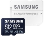 Card memorie Samsung Pro Ultimate microSDXC 512GB Class U3 V30 + SD adapter