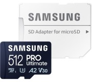 Card memorie Samsung Pro Ultimate microSDXC 512GB Class U3 V30 + SD adapter