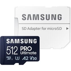 Card memorie Samsung Pro Ultimate microSDXC 512GB Class U3 V30 + SD adapter