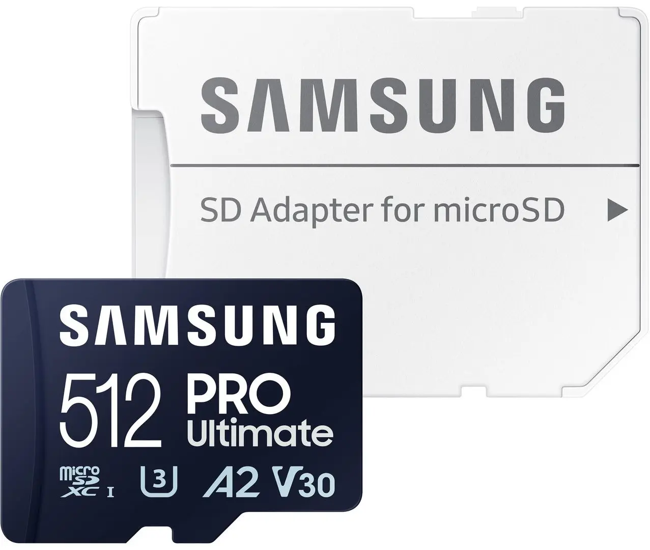 Карта памяти Samsung Pro Ultimate microSDXC 512GB Class U3 V30 + SD adapter