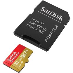 Карта памяти SanDisk Extreme microSDHC 32GB Class 10 UHS-I + SD adapter Thumb
