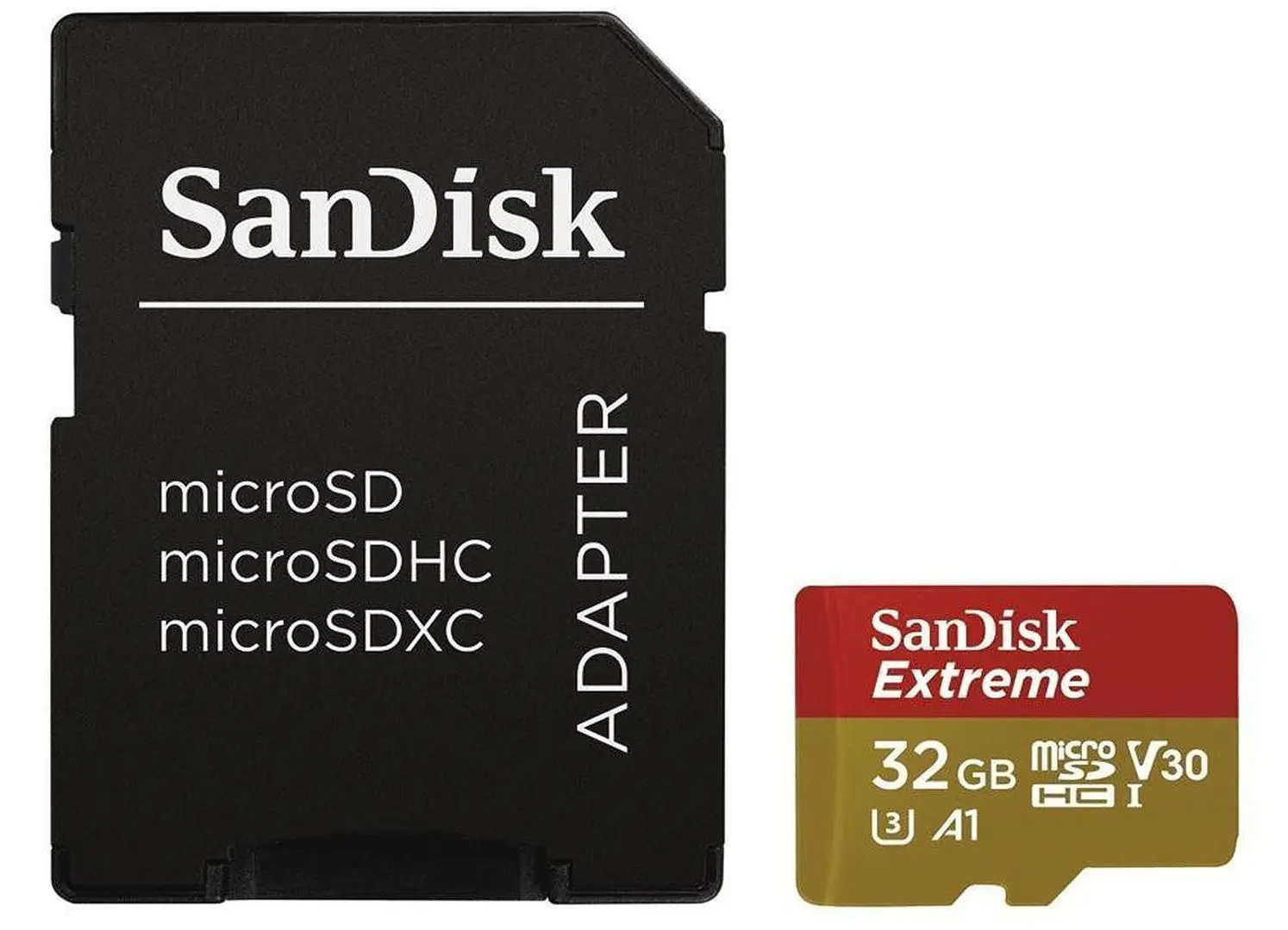 Карта памяти SanDisk Extreme microSDHC 32GB Class 10 UHS-I + SD adapter