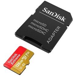 Карта памяти SanDisk Extreme microSDXC 128GB Class 10 + SD adapter