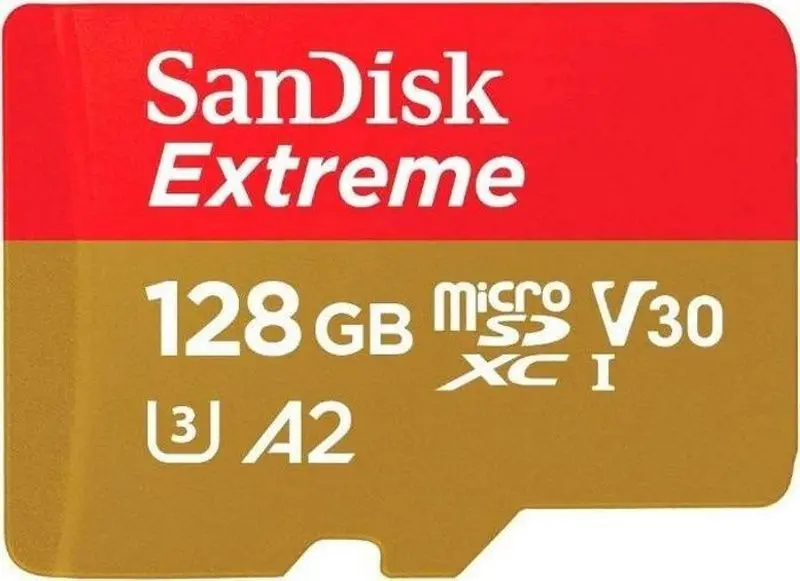 Карта памяти SanDisk Extreme microSDXC 128GB UHS-I A2 U3 Class 10