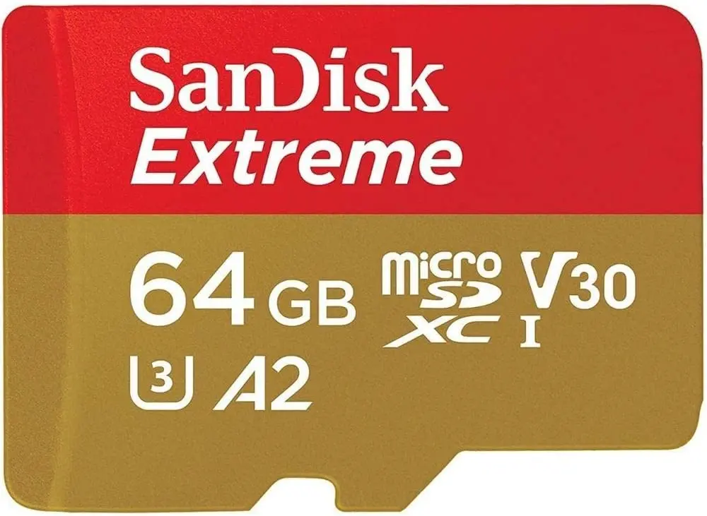 Карта памяти SanDisk Extreme microSDXC 64GB Class 10 UHS-I + SD adapter - 2