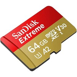 Карта памяти SanDisk Extreme microSDXC 64GB Class 10 UHS-I + SD adapter Thumb