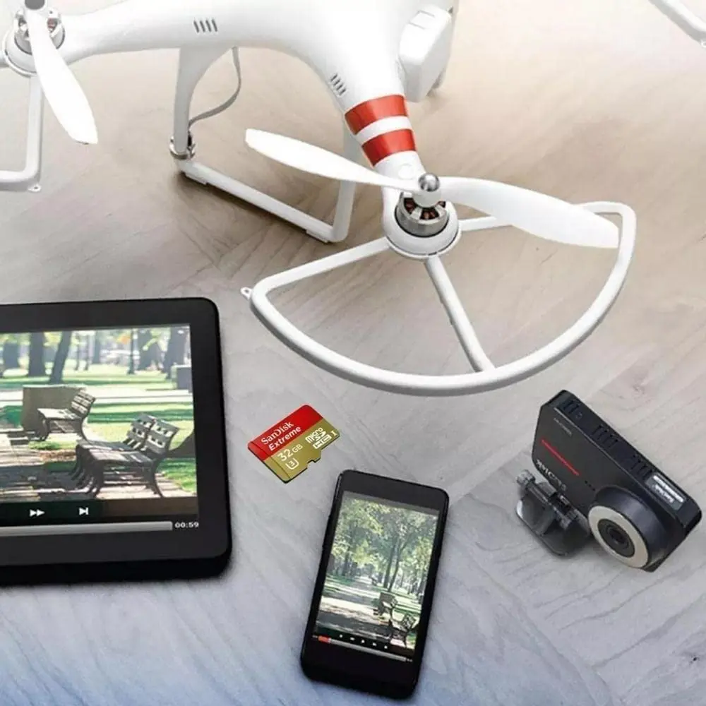 Карта памяти SanDisk Extreme microSDXC 64GB Class 10 UHS-I + SD adapter - 6