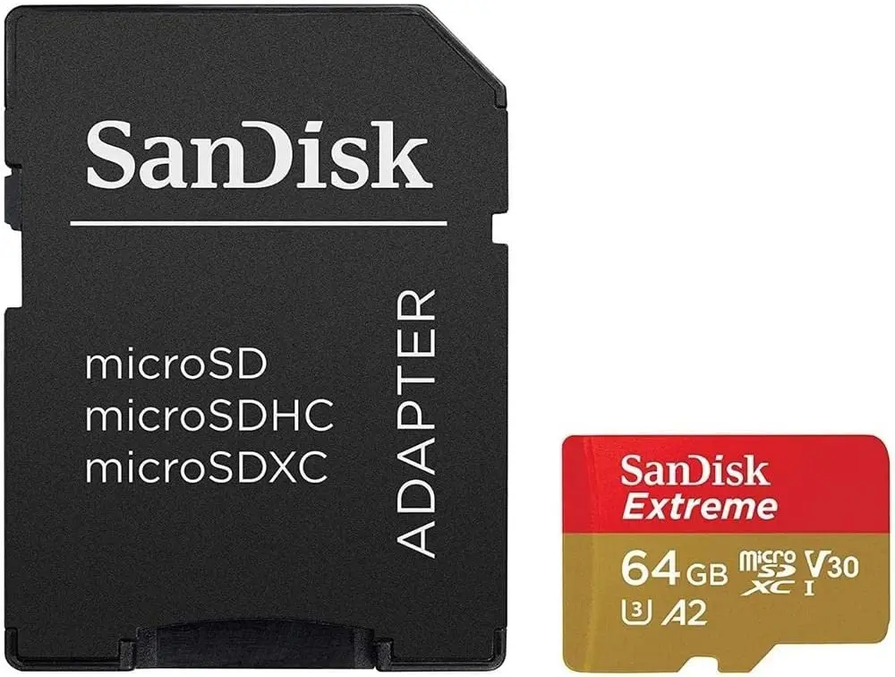 Карта памяти SanDisk Extreme microSDXC 64GB Class 10 UHS-I + SD adapter