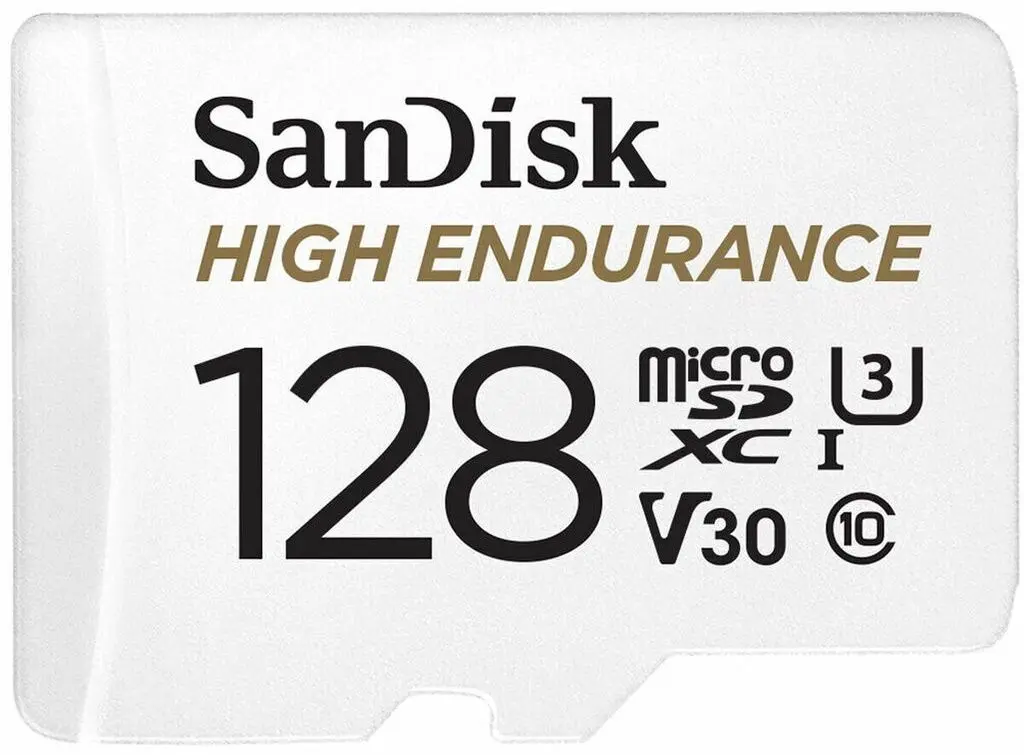 Карта памяти SanDisk High Endurance microSDXC 128GB Class 10 UHS-I