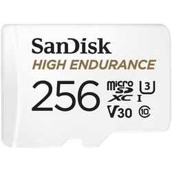 Карта памяти SanDisk High Endurance microSDXC 256GB Class 10 UHS-I