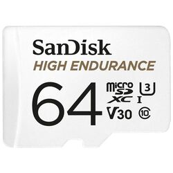 Карта памяти SanDisk High Endurance microSDXC 64GB Class 10 UHS-I
