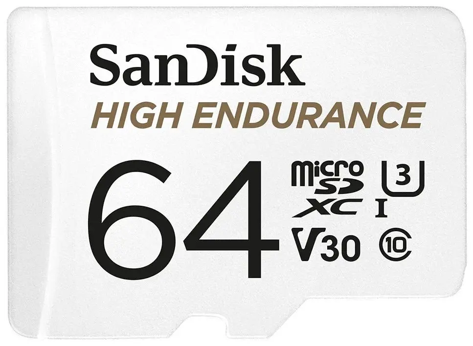 Карта памяти SanDisk High Endurance microSDXC 64GB Class 10 UHS-I