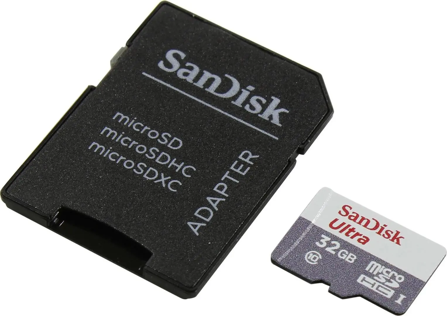 Карта памяти SanDisk microSDHC 32GB Class 10 UHS-I + SD Adapter