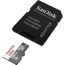 Карта памяти SanDisk Ultra microSDXC 128GB Class 10 UHS-I + SD adapter Thumb
