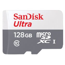 Карта памяти SanDisk Ultra microSDXC 128GB Class 10 UHS-I + SD adapter Thumb