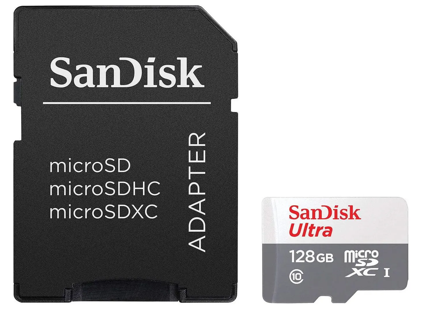 Карта памяти SanDisk Ultra microSDXC 128GB Class 10 UHS-I + SD adapter