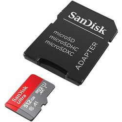 Карта памяти SanDisk Ultra microSDXC 512GB Сlass 10 UHS-I U1 A1 + SD Adapter Thumb