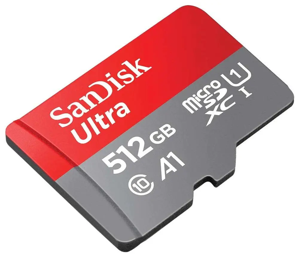 Карта памяти SanDisk Ultra microSDXC 512GB Сlass 10 UHS-I U1 A1 + SD Adapter - 4