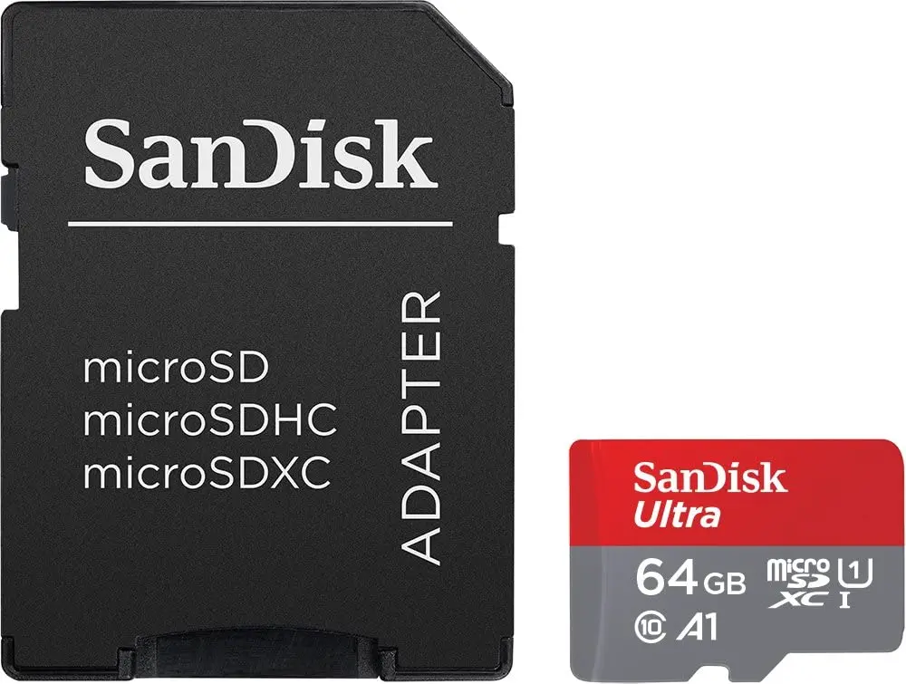 Карта памяти SanDisk Ultra microSDXC 64GB Class 10 UHS-I + SD adapter