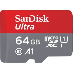 Карта памяти SanDisk Ultra microSDXC 64GB Class 10 UHS-I + SD adapter Thumb