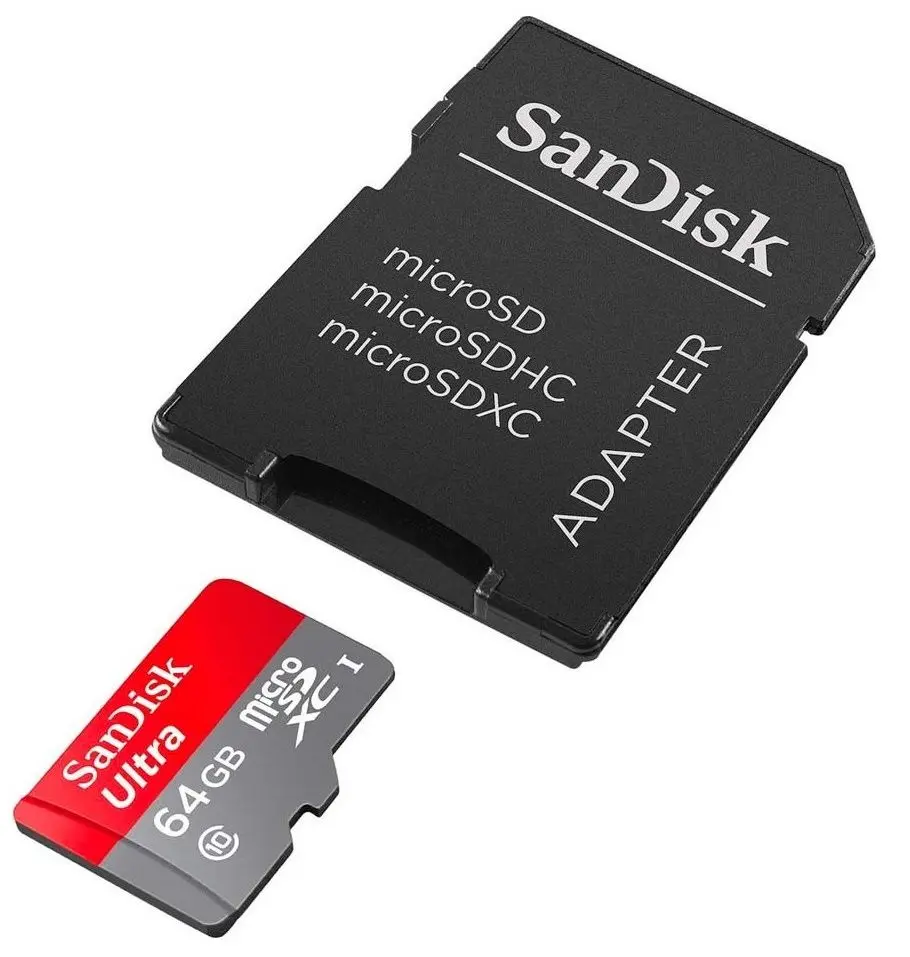 Карта памяти SanDisk Ultra microSDXC 64GB Class 10 UHS-I + SD adapter - 3