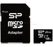 Card memorie Silicon Power Elite MicroSDXC 128 GB Class 10 + SD adapter