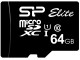 Card memorie Silicon Power MicroSDHC 64Gb Class 10 + SD adapter