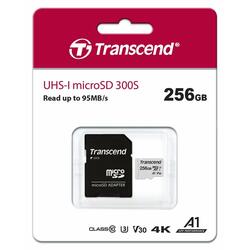 Card memorie Transcend 300S microSDXC class10 256Gb UHS-I U1 + SD adapter (TS256GUSD300S) Thumb