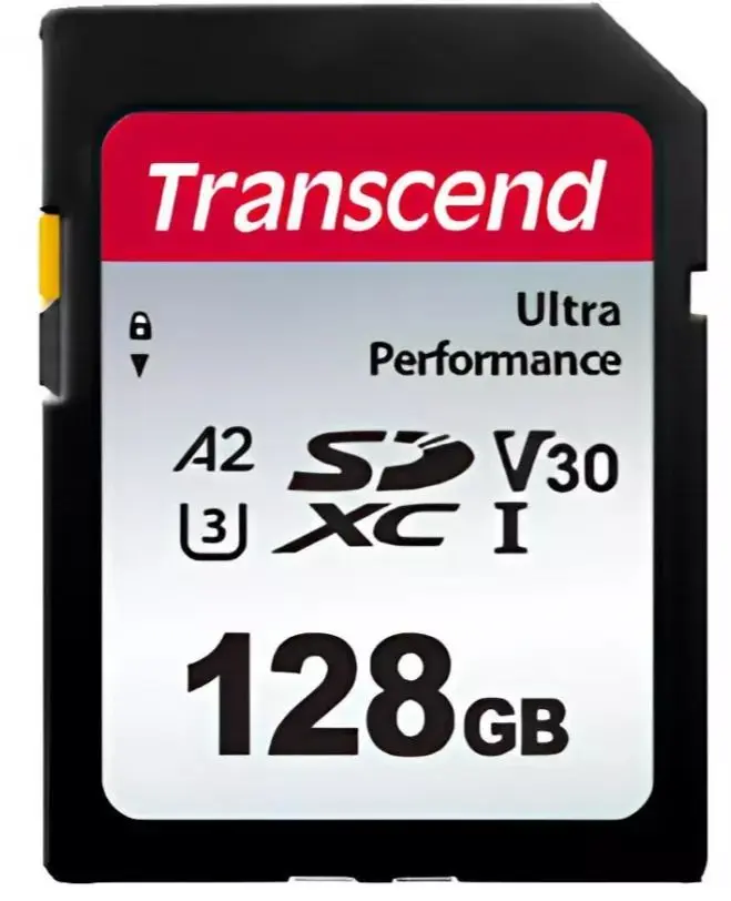 Карта памяти Transcend 340S SDXC 128GB V30 Class 10 UHS-I U3