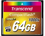 Карта памяти Transcend CompactFlash 64GB (TS64GCF1000)