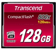 Карта памяти Transcend Hi-Speed 800X CompactFlash Card 128Gb (TS128GCF800)