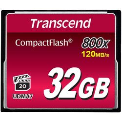Card de memorie Transcend Hi-Speed 800X CompactFlash Card 800X 32GB (TS32GCF800)