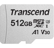 Card memorie Transcend High Endurance 300S microSDXC 512GB Class10 U3 + SD adapter