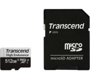 Card memorie Transcend MicroSD 512GB Class 10 UHS-I + SD adapter (TS512GUSD350V)