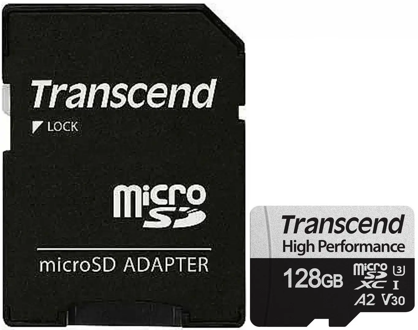 Card de memorie Transcend microSDXC 340S 128GB Class 10 UHS-I U3 + SD adapter