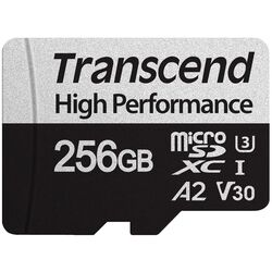 Карта памяти Transcend microSDXC 340S 256GB Class 10 UHS-I U3 + SD adapter Thumb